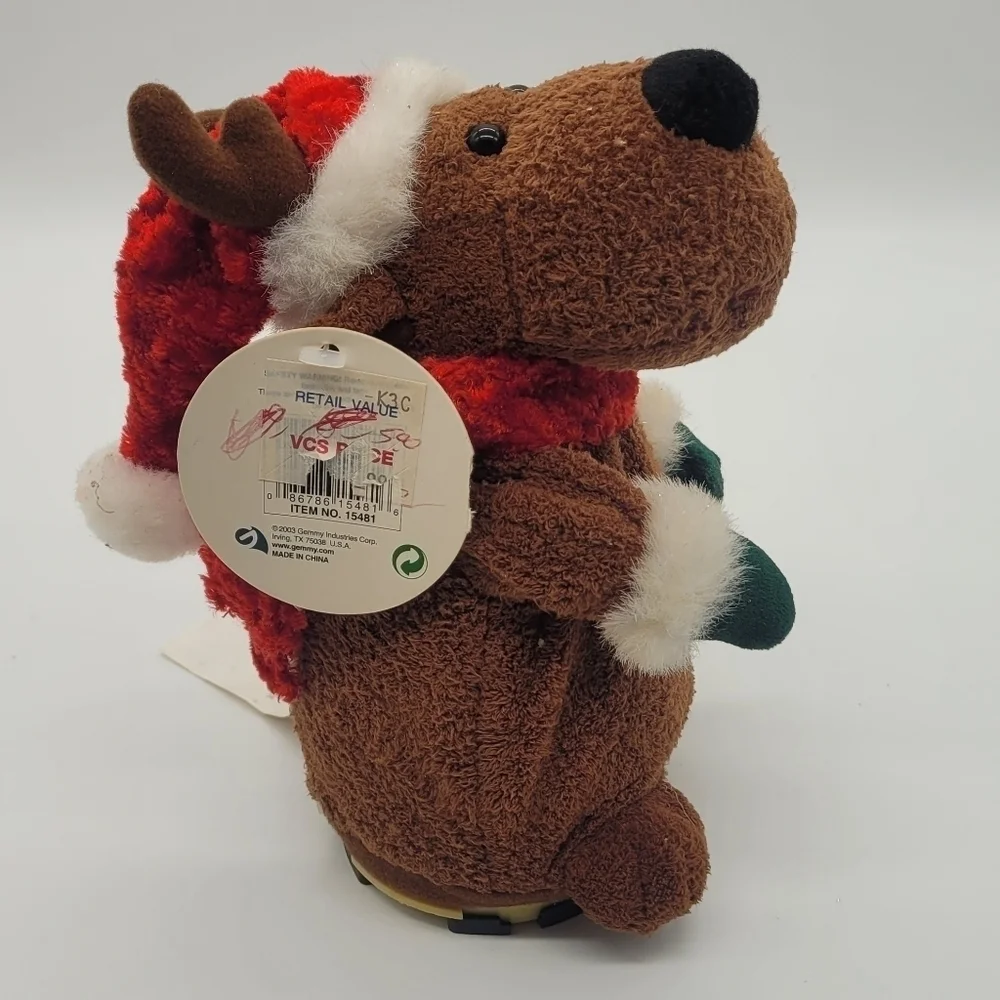 Gemmy Holiday Pals Animated Singing Plush Toy - RARE Reindeer (Does not Dance)